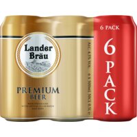 Een afbeelding van Lander bräu Premium beer 6-pack
