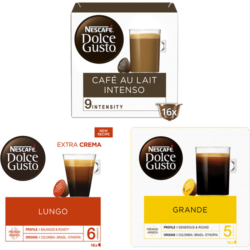 Een afbeelding van Nescafé Dolce Gusto koffiecups pakket