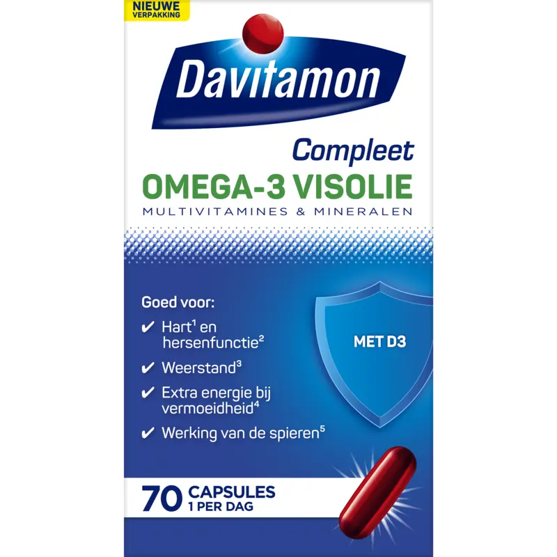 Compleet omega-3 visolie capsules