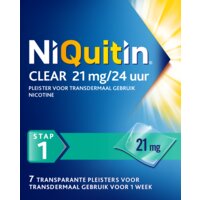 Een afbeelding van Niquitin Clear pleisters stoppen met roken 21mg