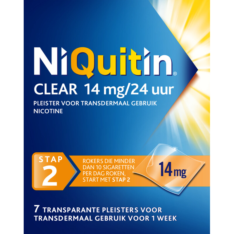 Een afbeelding van Niquitin Clear 14mg nicotine pleister stap 2