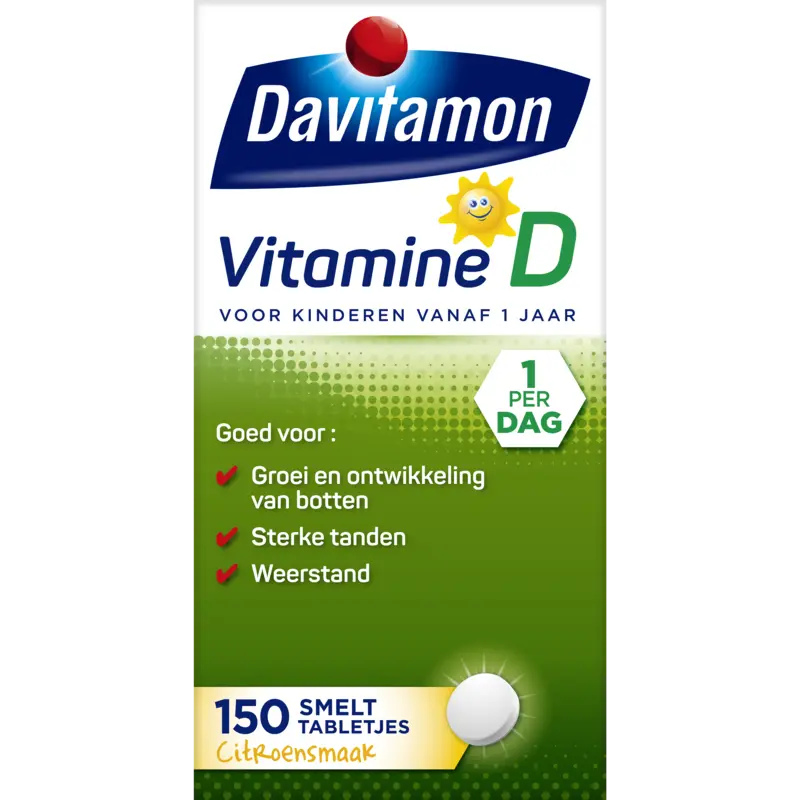 Vitamine d smelttabletten kinderen citroen