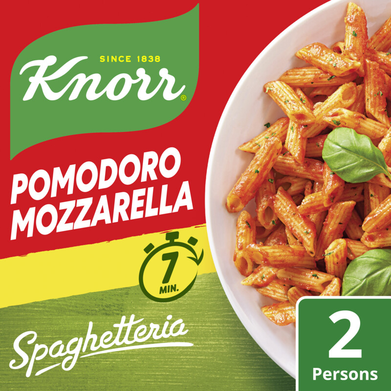 Een afbeelding van Knorr Spaghetteria pomodoro mozzarella