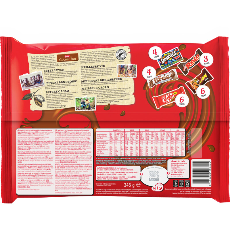 Een afbeelding van Nestlé Mini's uitdeelzak