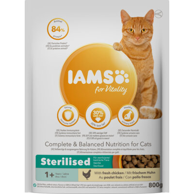 pdp-image-IAMS For vitality 1+ sterilised fresh chicken