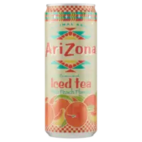 Arizona Iced tea with peach flavour