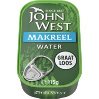 Een afbeelding van John West Makreel water