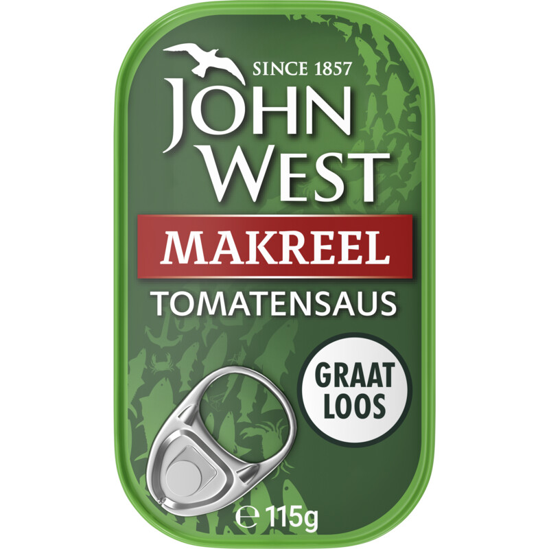 Een afbeelding van John West Makreel tomaat