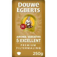Een afbeelding van Douwe Egberts Excellent gold filtermaling