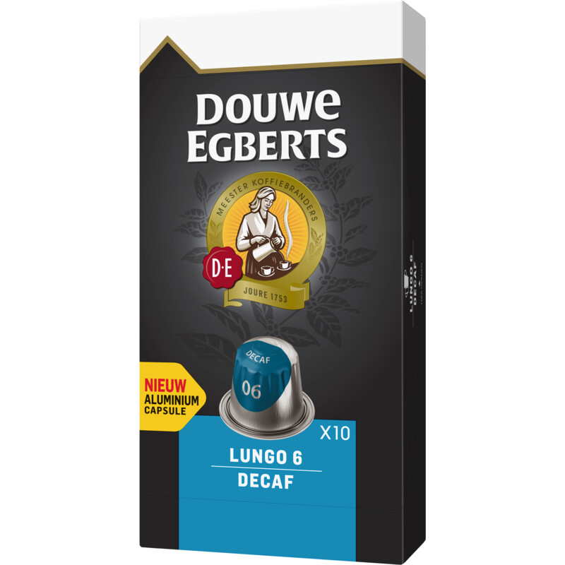Een afbeelding van Douwe Egberts Lungo 6 decaf koffiecups