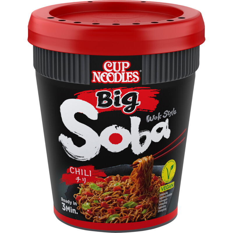 Een afbeelding van Nissin Soba big cup noodles chili