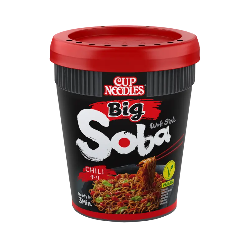Nissin Soba big cup noodles chili
