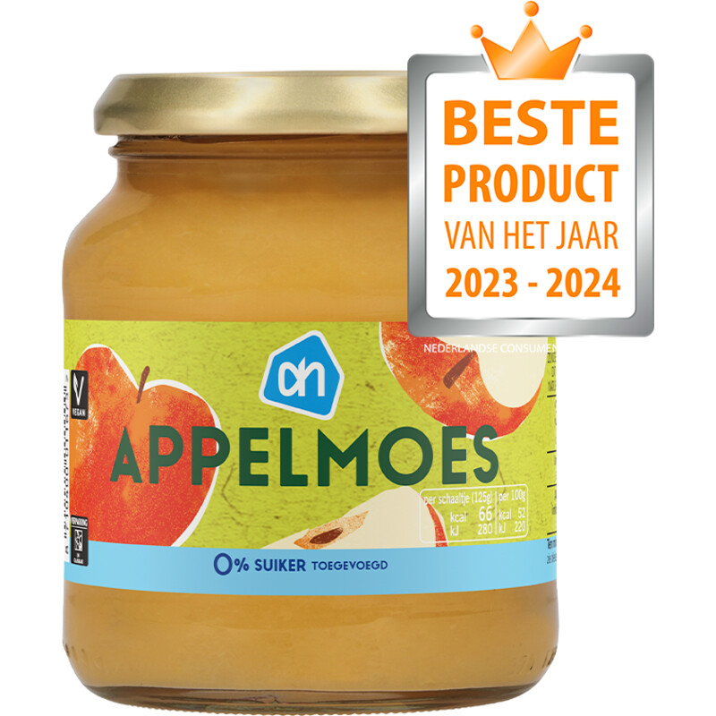 Een afbeelding van AH Appelmoes 0% suiker toegevoegd