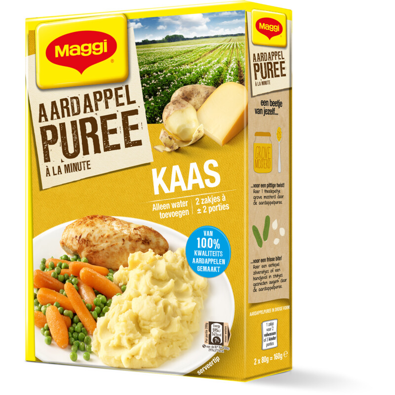 Een afbeelding van Maggi Aardappelpuree à la minute kaas