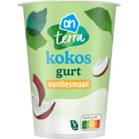 Een afbeelding van AH Terra Plantaardige kokos gurt vanillesmaak