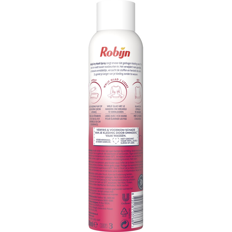 Een afbeelding van Robijn Dry wash spray pink sensation