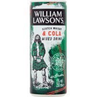 Een afbeelding van William Lawson's Whisky & cola