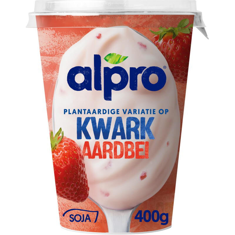 Een afbeelding van Alpro Plantaardige variatie op kwark aardbei