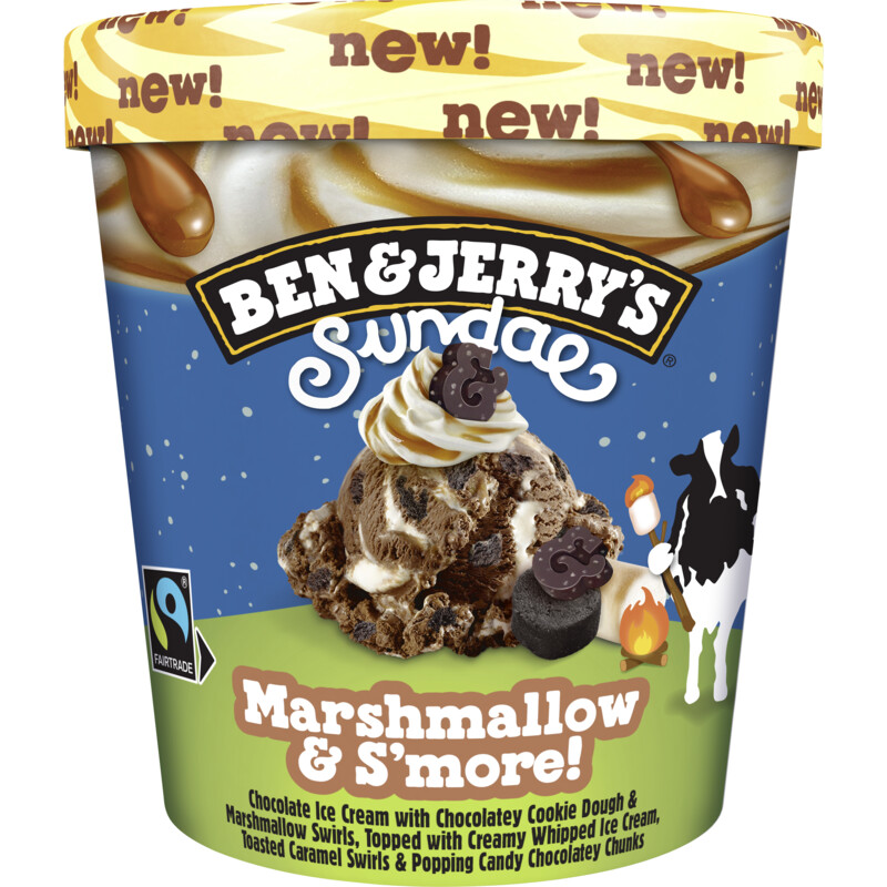 Een afbeelding van Ben & Jerry's Marshmallow & s'more