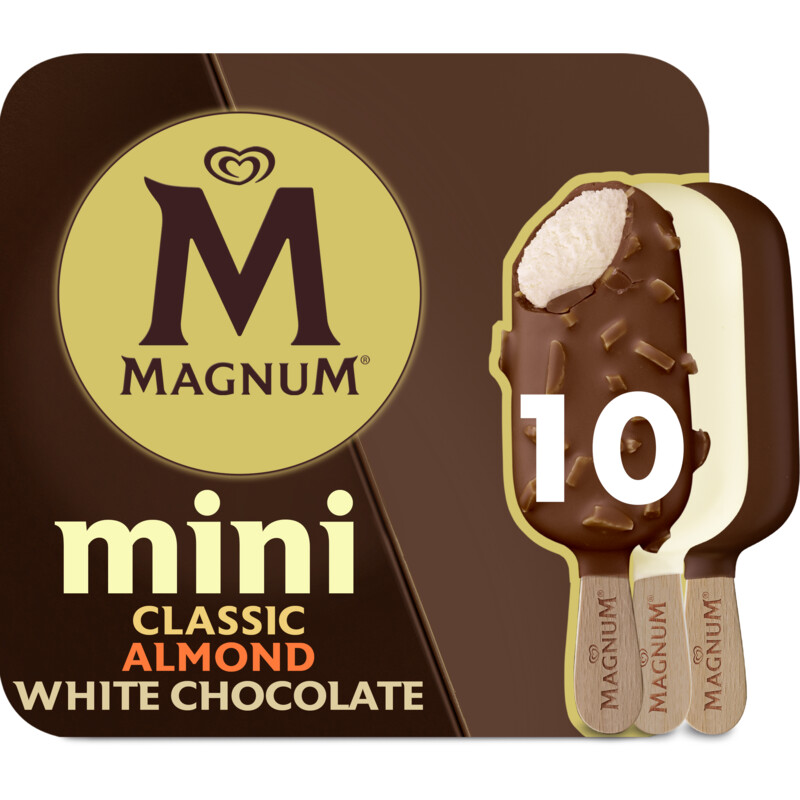Een afbeelding van Magnum Mini classic almond white