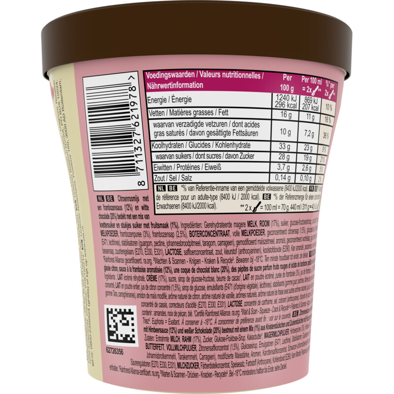 Een afbeelding van Magnum Euphoria pink lemonade