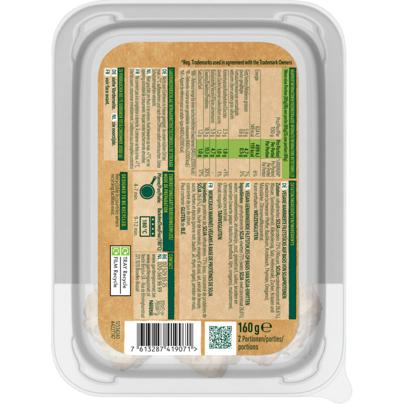 Een afbeelding van Garden Gourmet Sensational mediterraanse stukjes