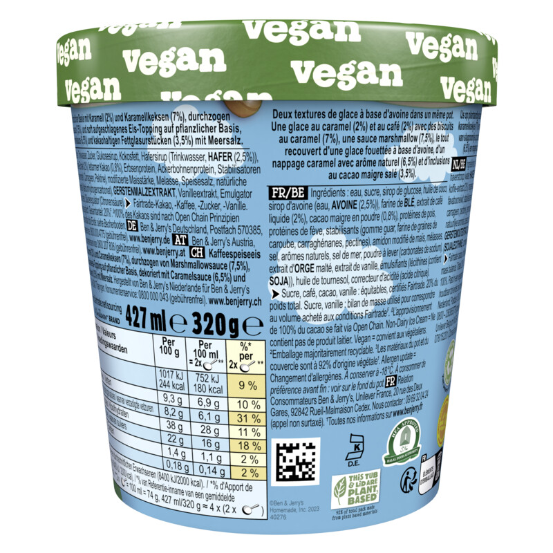 Een afbeelding van Ben & Jerry's Non-dairy caramel café