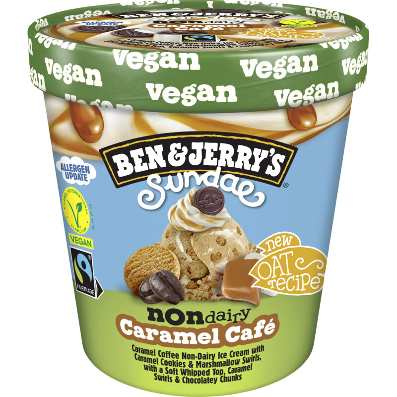 Een afbeelding van Ben & Jerry's Non-dairy caramel café