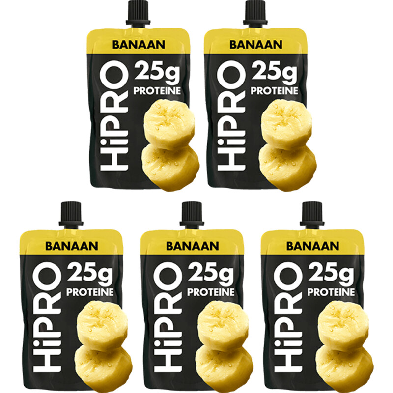 Een afbeelding van HiPRO Protein kwark banaan 5-pack