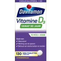Een afbeelding van Davitamon Vitamine d 50+ citroensmaak