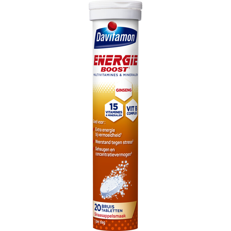 Een afbeelding van Davitamon Energie boost ginseng bruistabletten