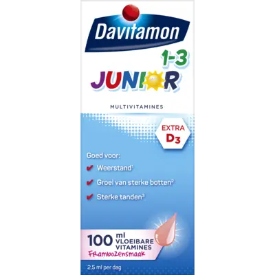 pdp-image-Davitamon Junior multivitamines framboos 1-3 jaar