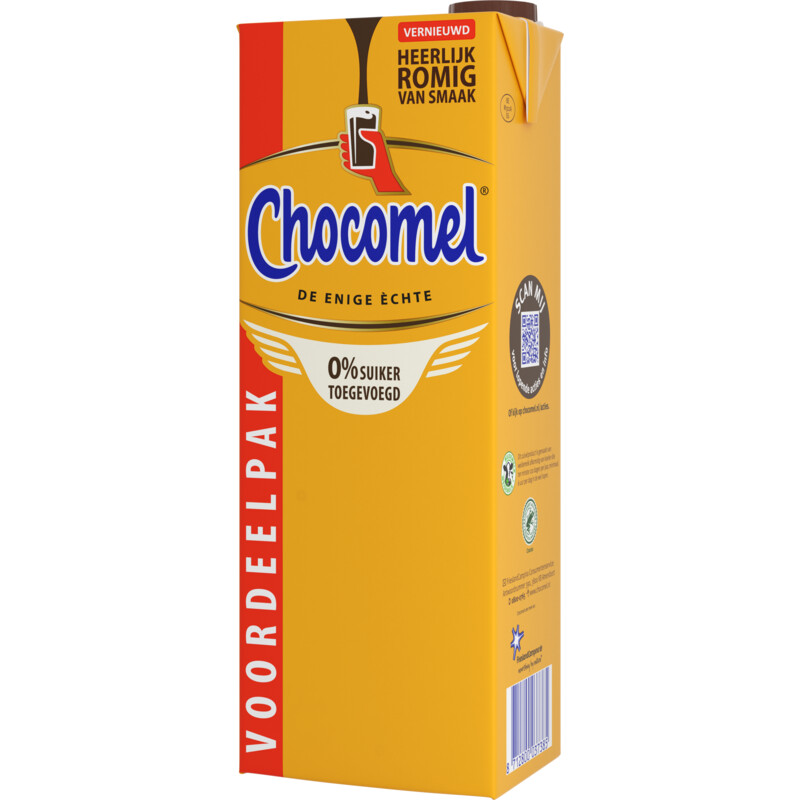 Een afbeelding van Chocomel Voordeelpak 0% suiker toegevoegd