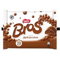 Een afbeelding van Bros Luchtige melkchocolade mini's uitdeelzak