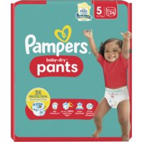 Een afbeelding van Pampers Baby dry pants luierbroekjes maat 5