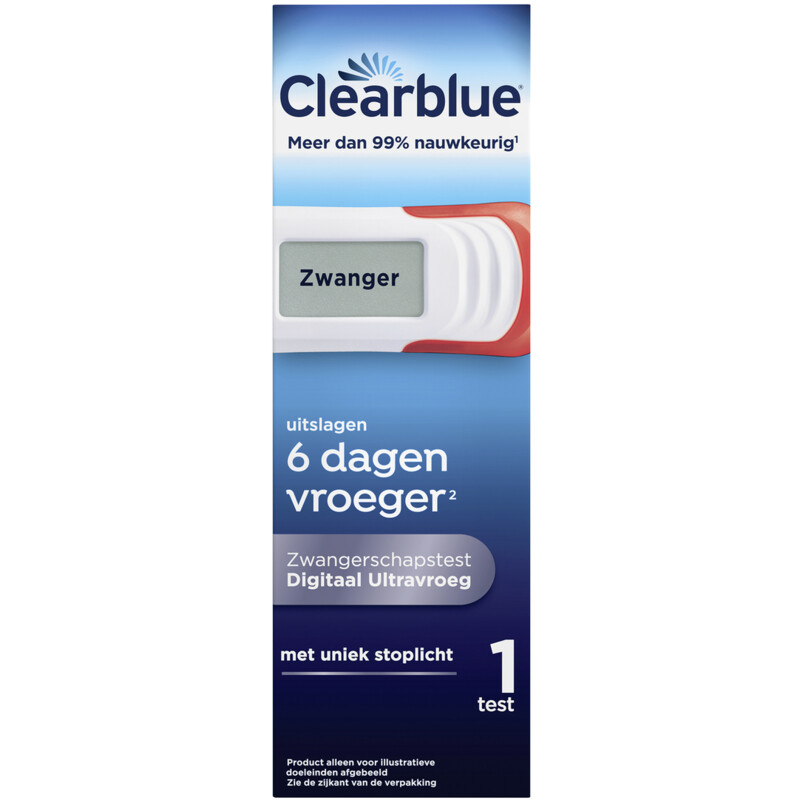 Een afbeelding van Clearblue Zwangerschapstest digitaal ultravroeg