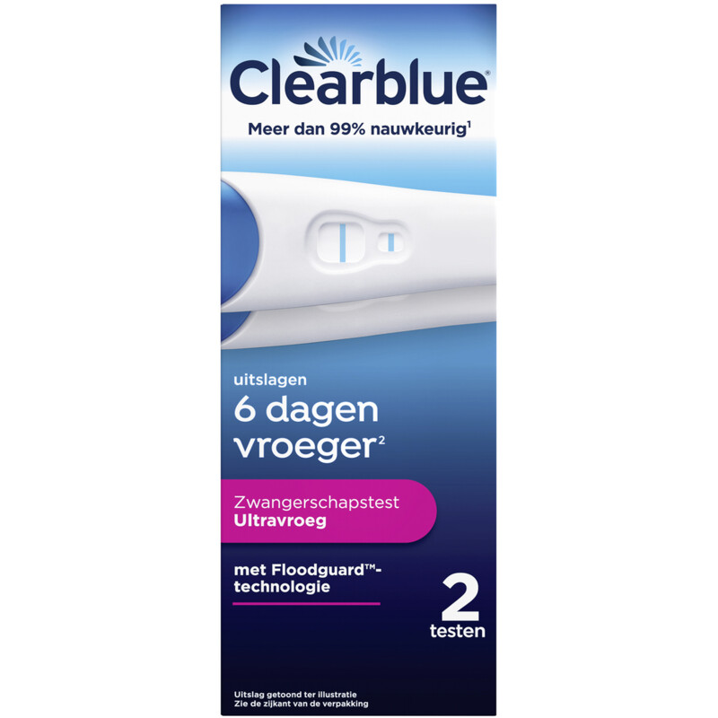 Een afbeelding van Clearblue Zwangerschapstest ultravroeg