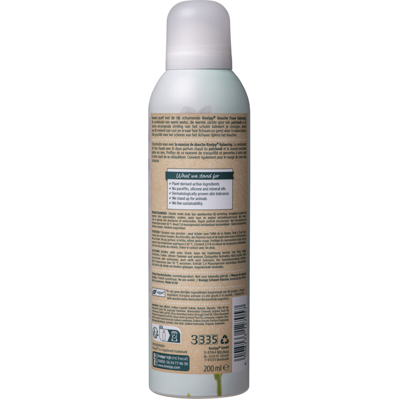 Een afbeelding van Kneipp Douche foam balancing patchouli