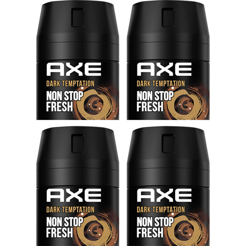 Een afbeelding van Axe Deodorant Dark Temptation 4-pack