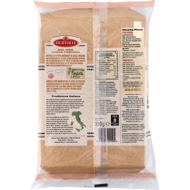 Een afbeelding van Bertolli Pinsa