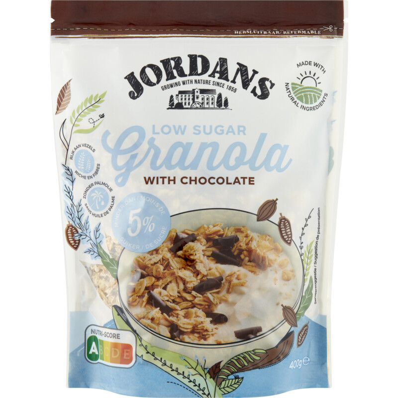 Een afbeelding van Jordans Low sugar granola with chocolate