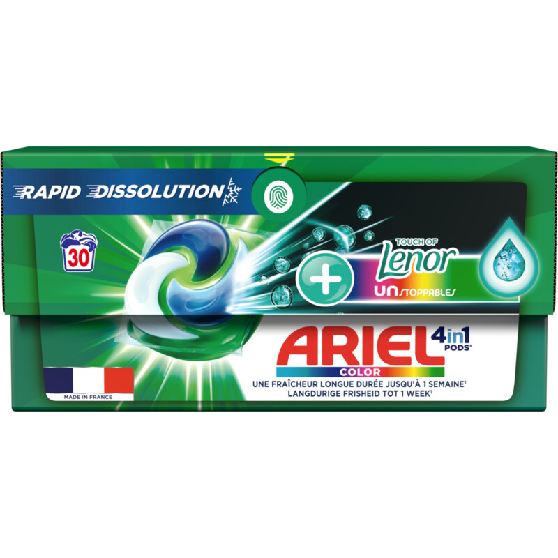 Ariel 4-in-1 pods+ unstoppables wascapsules bestellen | Albert Heijn