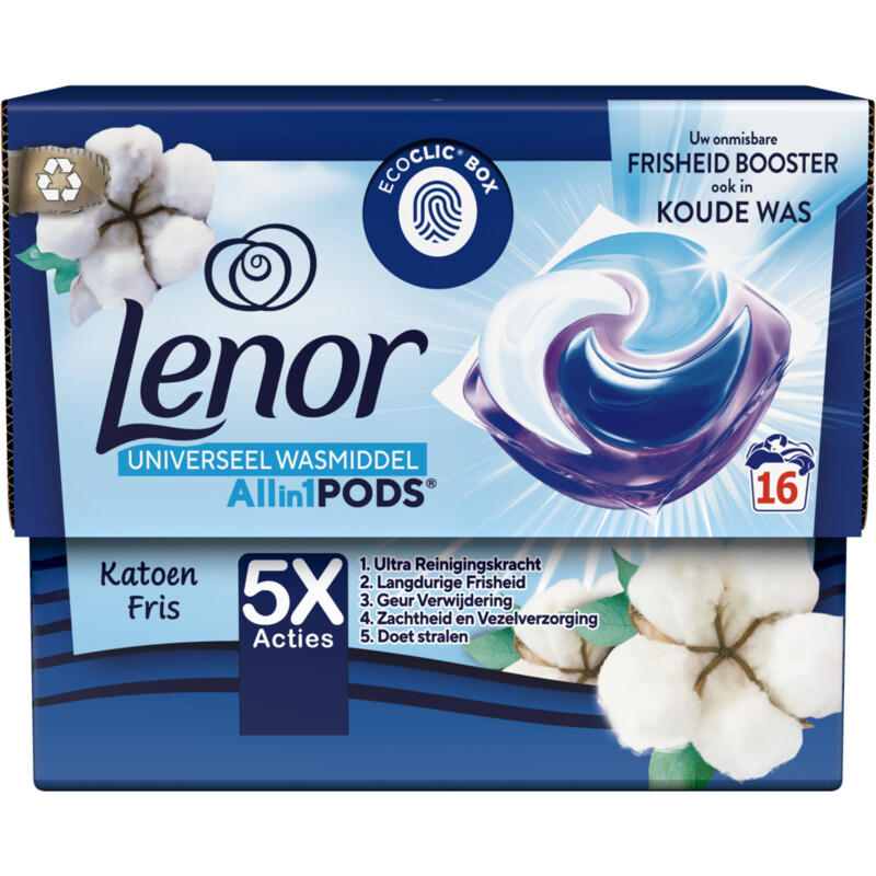 Een afbeelding van Lenor Katoen wasmiddelcapsules