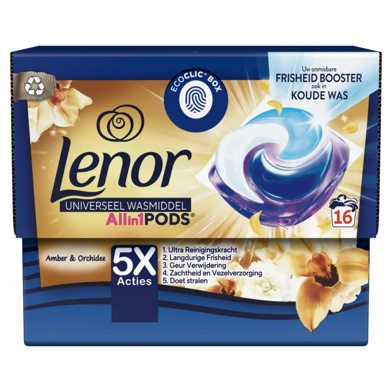 Lenor Pods gouden orchidee wasmiddelcapsules
