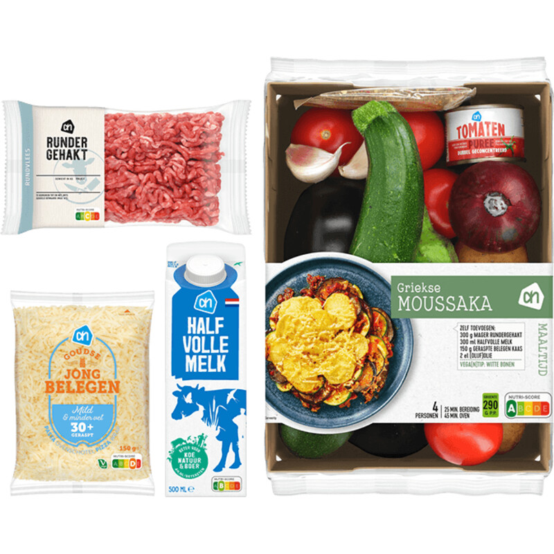AH Griekse moussaka verspakket bestellen Albert Heijn