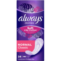 Een afbeelding van Always Daily soft cotton normal inlegkruisjes