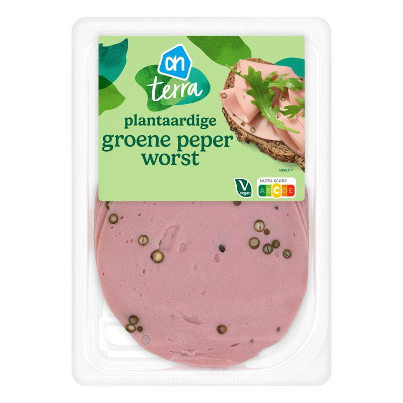 AH Terra Plantaardige groene peper worst