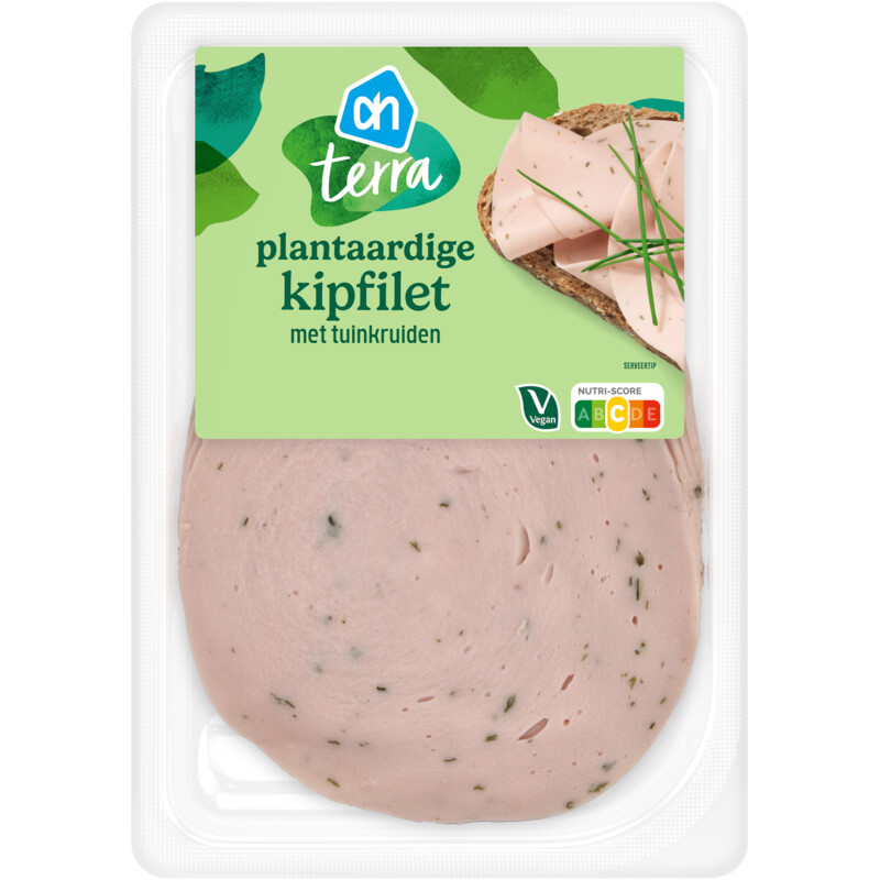 Een afbeelding van AH Terra Plantaardige kipfilet met tuinkruiden
