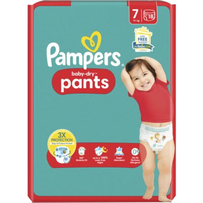 Pampers Baby dry pants luierbroekjes maat 7 bestellen Albert Heijn
