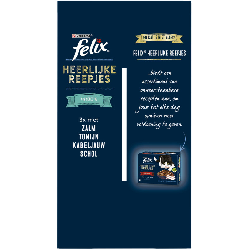 Een afbeelding van Felix Heerlijke reepjes vis selectie in saus